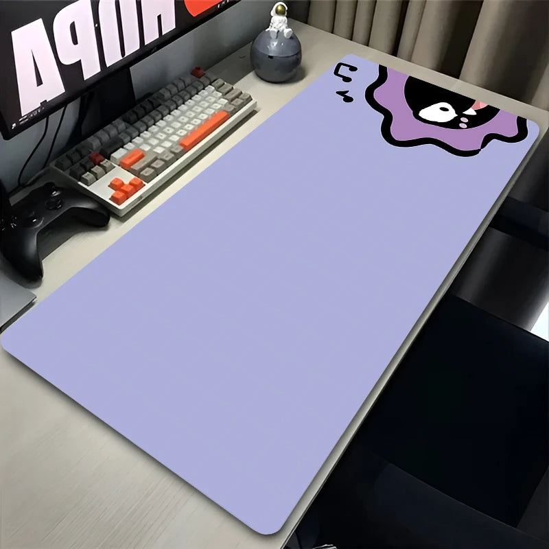Purple Japan Anime Mouse Pad Pokemon Gamer Keyboard Rug XXL Gengar Extended Desk Mat Laptop Mousepad