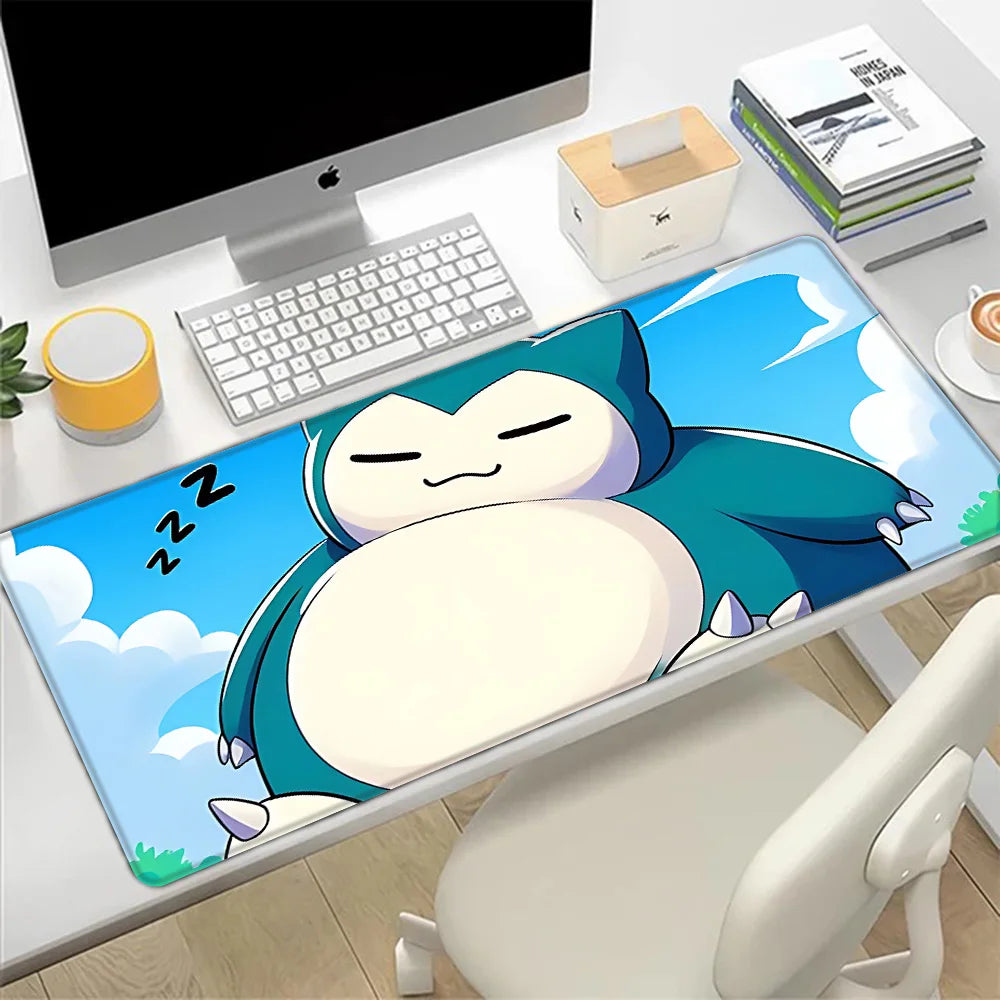 Snorlax Mousepad HD Printing Computer Gamers Locking Edge Non-slip Mouse Pad XXL90x40cm Keyboard PC Desk Pad