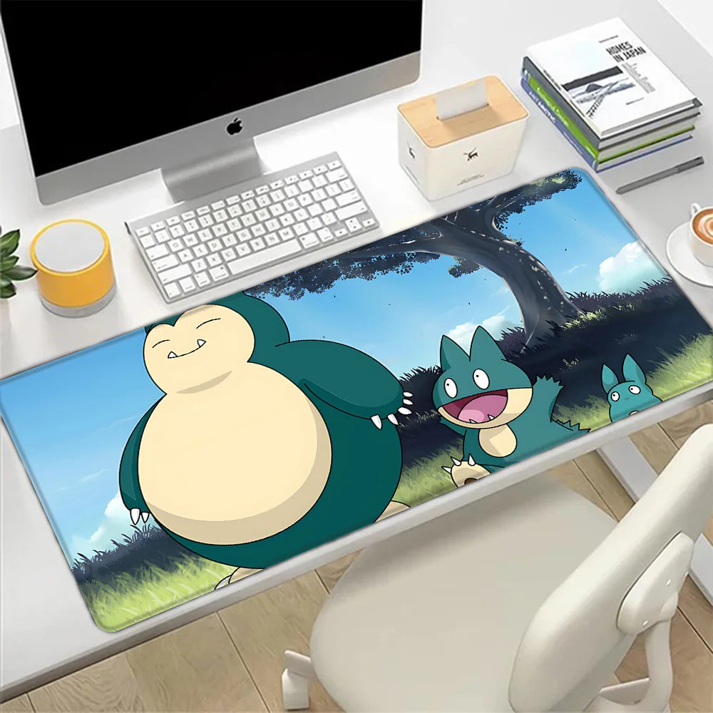 Snorlax Mousepad HD Printing Computer Gamers Locking Edge Non-slip Mouse Pad XXL90x40cm Keyboard PC Desk Pad