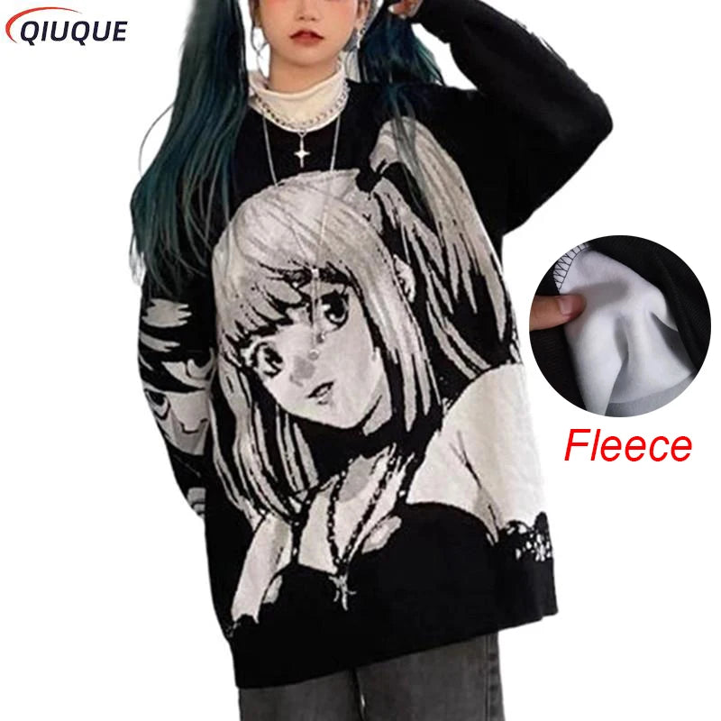 Anime Death Note Misa Amane Cosplay Costume Top Hoodie Harajuku Streetwear Oversize Pullover Sweatshirt Women Hoodies