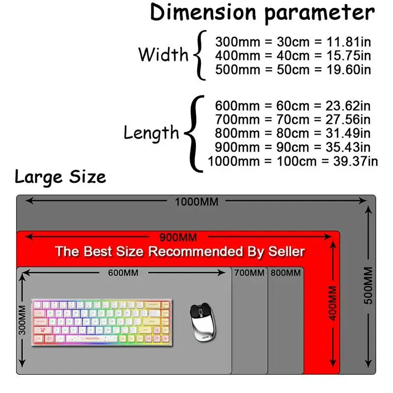 Manga Vagabond XXL Mouse Pad Large Non-Slip Mouse Mat 900x400mm Gaming Mousepad Gamer Professional Rubber Computer Keyboard Pad