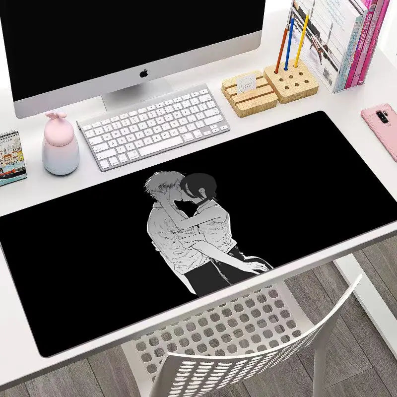 Chainsaw Man Anime mouse pad Large desk pad xxl rubber keyboard mouse carpet anti-slip gamer mousepad laptop Makima desk mat