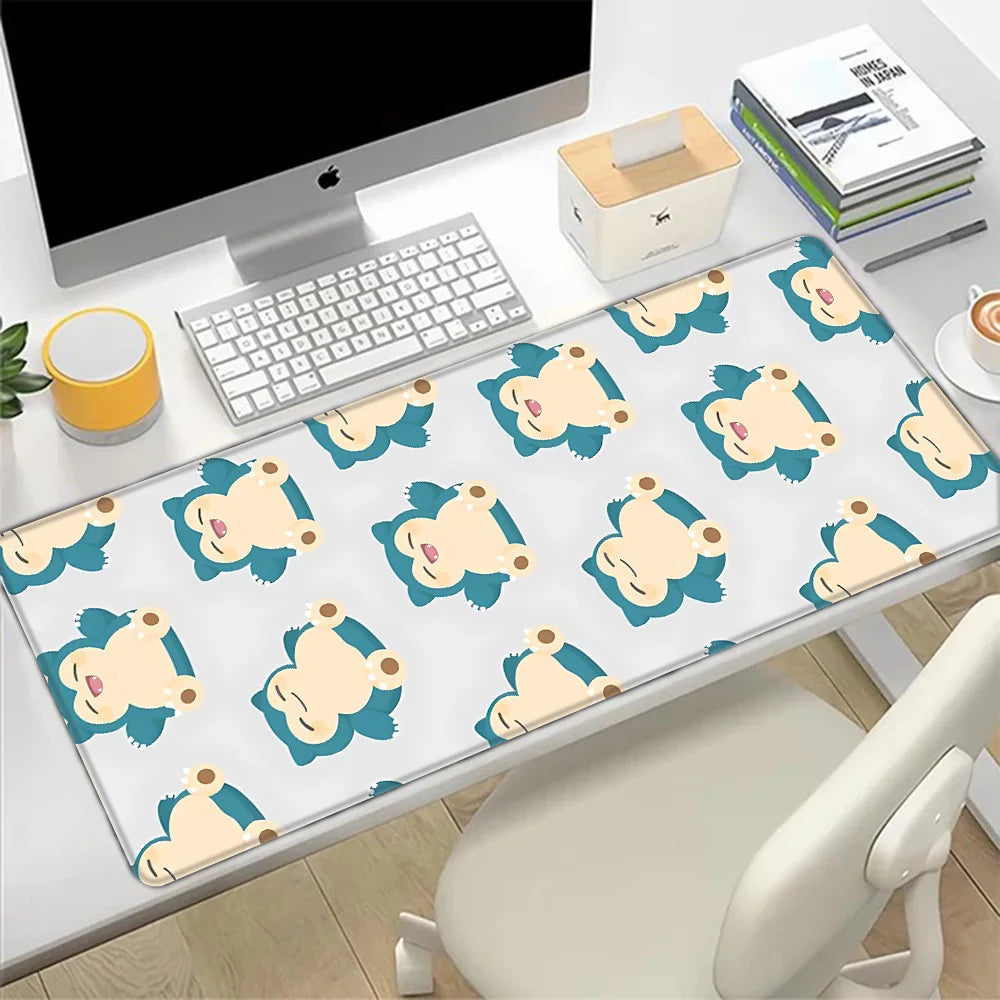 Snorlax Mousepad HD Printing Computer Gamers Locking Edge Non-slip Mouse Pad XXL90x40cm Keyboard PC Desk Pad