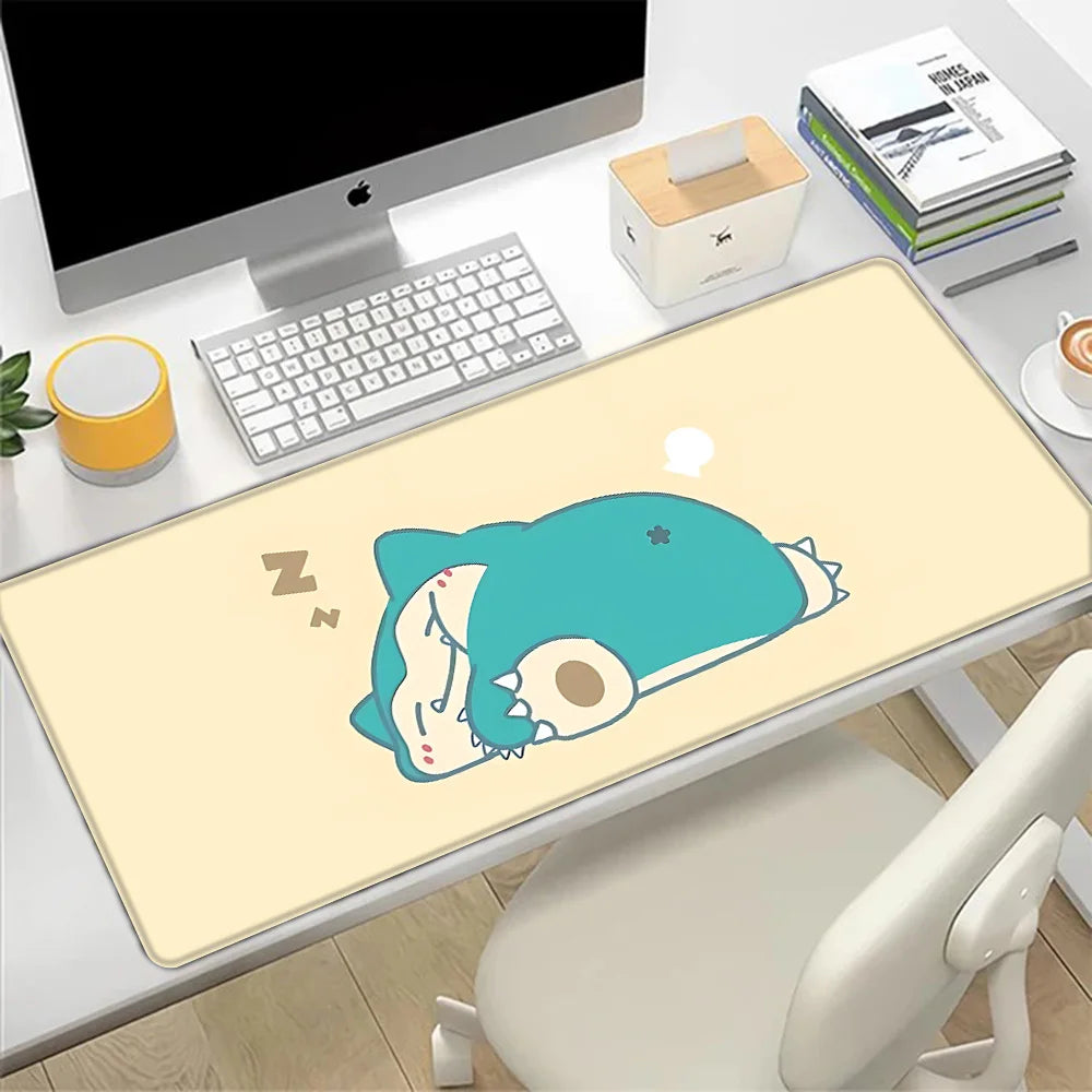 Snorlax Mousepad HD Printing Computer Gamers Locking Edge Non-slip Mouse Pad XXL90x40cm Keyboard PC Desk Pad