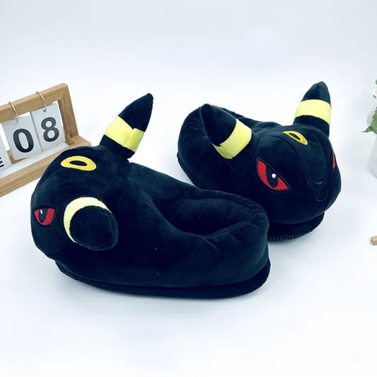 Pokemon Pikachu Eevee Snorlax Squirtle Indoor Slippers Flat Home Cute Cartoon Slippers Unisex Couple Animal Warm Non-slip Shoes