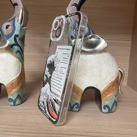 The Great Wave off Kanagawa Hokusai Japanese Art Case For iPhone 16 15 Pro 14 Plus Max 13 Mini 12 11 8 Xs Xr SE Phone Cover