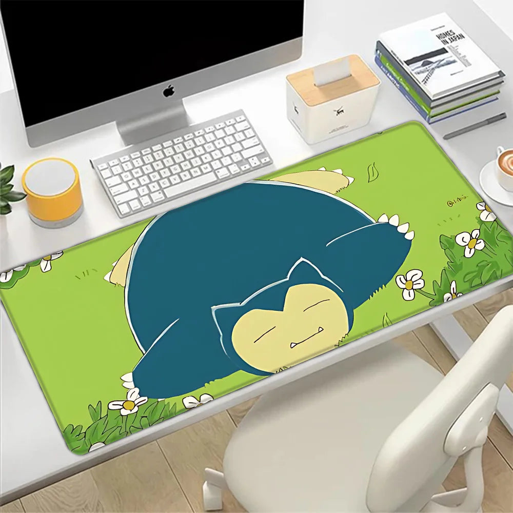 Snorlax Mousepad HD Printing Computer Gamers Locking Edge Non-slip Mouse Pad XXL90x40cm Keyboard PC Desk Pad