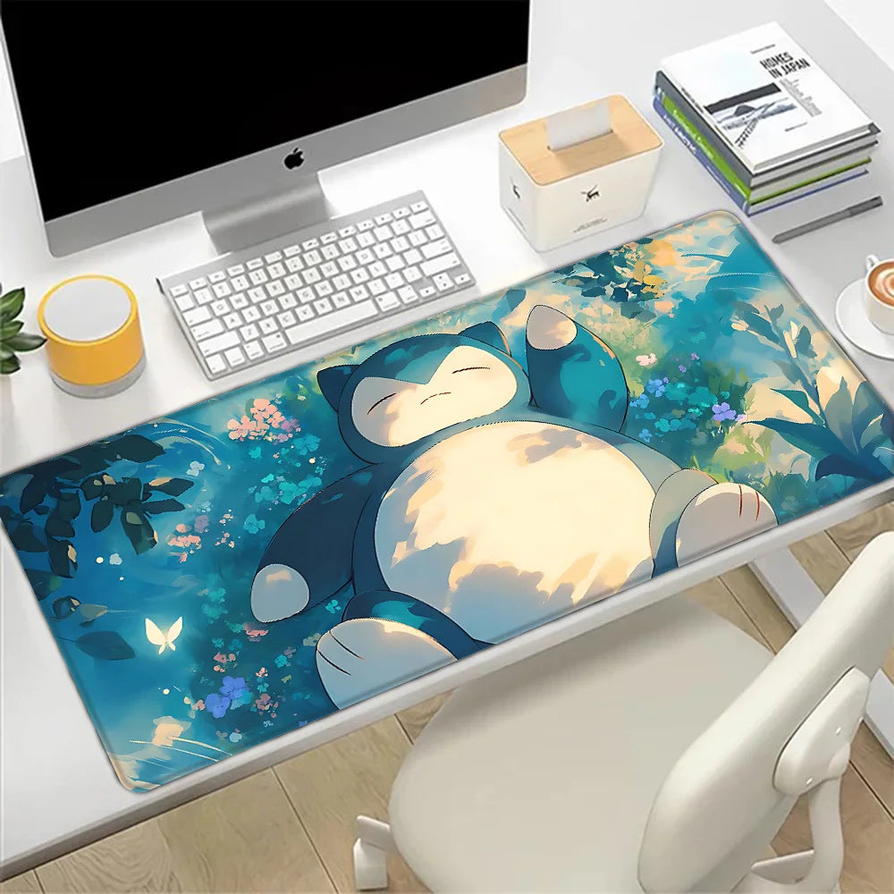 Snorlax Mousepad HD Printing Computer Gamers Locking Edge Non-slip Mouse Pad XXL90x40cm Keyboard PC Desk Pad
